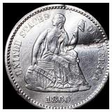 1860 Silver Half Dime HIGH GRADE
