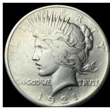 1921 Silver Peace Dollar LIGHTLY CIRCULATED