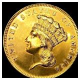 1862 $3 Gold Piece