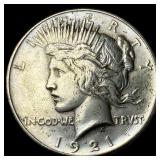 1921 Silver Peace Dollar CLOSELY UNCIRCULATED