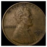 1931-S Lincoln Wheat Cent NEARLY UNCIRCULATED