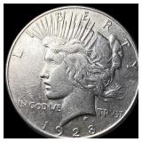 1928 Peace Silver Dollar CLOSELY UNCIRCULATED