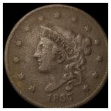1837 Coronet Head Large Cent LIGHTLY CIRCULATED