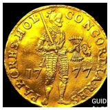 1777 Holland United Netherlands Ducat .1106 AGW
