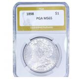 1898 Morgan Silver Dollar PGA MS65