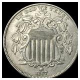 1867 Shield Nickel CLOSELY UNCIRCULATED