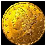 1906 Liberty Head $20 Double Eagle UNCIRCULATED