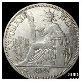 1897 French Indo-China .7813oz Silver Piastre