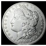1904-S Silver Morgan Dollar LIGHTLY CIRCULATED