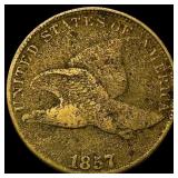 1857 Flying Eagle Cent LIGHTLY CIRCULATED