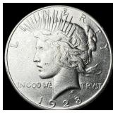 1928-S Silver Peace Dollar CLOSELY UNCIRCULATED