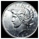 1927-S Silver Peace Dollar CHOICE AU