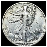 1927-S Silver Walking Liberty Half Dollar NEARLY U