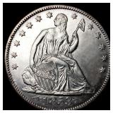 1853-O Arrows and Rays Seated Liberty Half Dollar