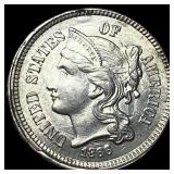 1866 Nickel Three-Cent Piece UNCIRCULATED