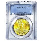 1927 $20 Gold Double Eagle PCGS MS62