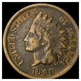 1908-S Indian Head Cent LIGHTLY CIRCULATED