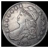1825 Capped Bust Half Dollar CLOSELY UNCIRCULATED