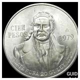 1979 Mexico Silver 100 Pesos