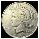 1922-S Silver Peace Dollar CLOSELY UNCIRCULATED
