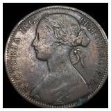 1867 Great Britain Copper Penny ABOUT UNCIRCULATED