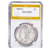 1904-O Morgan Silver Dollar PGA MS63