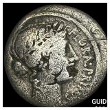 57 BC Roman Republic C. Servilius C.F Silver Denar