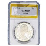 1966 Canada Silver Dollar PGA MS67