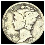 1921 Silver Mercury Dime NICELY CIRCULATED