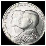 1964 Greece Silver 30 Drachmae SUPERB GEM BU