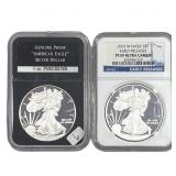 [2 Coins] 2012-2015 Silver Eagle NGC PF69 Ultra Ca