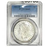 1881-O Morgan Silver Dollar PCGS MS62