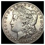 1894-S Silver Morgan Dollar NEARLY UNCIRCULATED