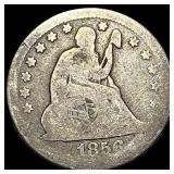 1856-O Silver Seated Liberty Quarter NICELY  CIRC