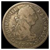 1781 Mexico Silver 2 Reales ABOUT UNCIRCULATED