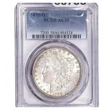 1890-O Morgan Silver Dollar PCGS AU58