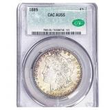 1889 Morgan Silver Dollar CAC AU55