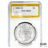 1882-CC Morgan Silver Dollar PGA MS64