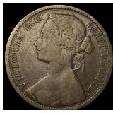 1874 Great Britain Queen Victoria Copper Penny ABO