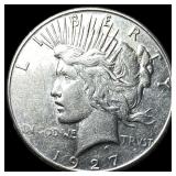 1927 Silver Peace Dollar CLOSELY UNCIRCULATED