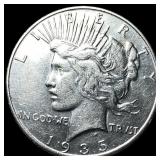 1935 Silver Peace Dollar CHOICE AU