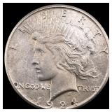 1924-S Peace Silver Dollar CLOSELY  UNCIRCULATED