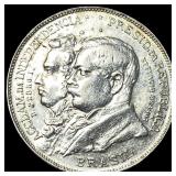 1922 Brazil Silver 2000 Reis CLOSELY UNCIRCULATED