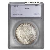 1886-O Morgan Silver Dollar SEGS AU58