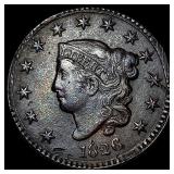 1826 Coronet Head Large Cent ABOUT  UNCIRCULATED