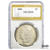 1886 Morgan Silver Dollar PGA MS66