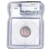 1923 Mercury Silver Dime ICG MS63