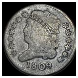 1809 Classic Head Half Cent NICELY CIRCULATED