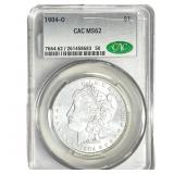 1904-O Morgan Silver Dollar CAC MS62