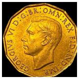 1942 Great Britain George VI Nickel 3 Pence UNCIRC